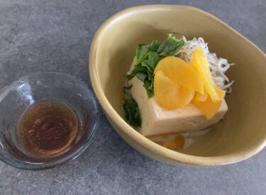 たくあん冷奴