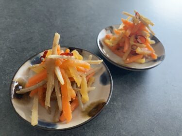 たくあんのきんぴらごぼう