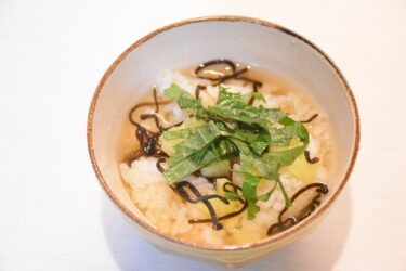 たくあんのお茶漬け